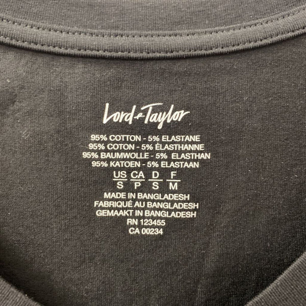 Lord & Taylor WOMEN'S T-SHIRT black S