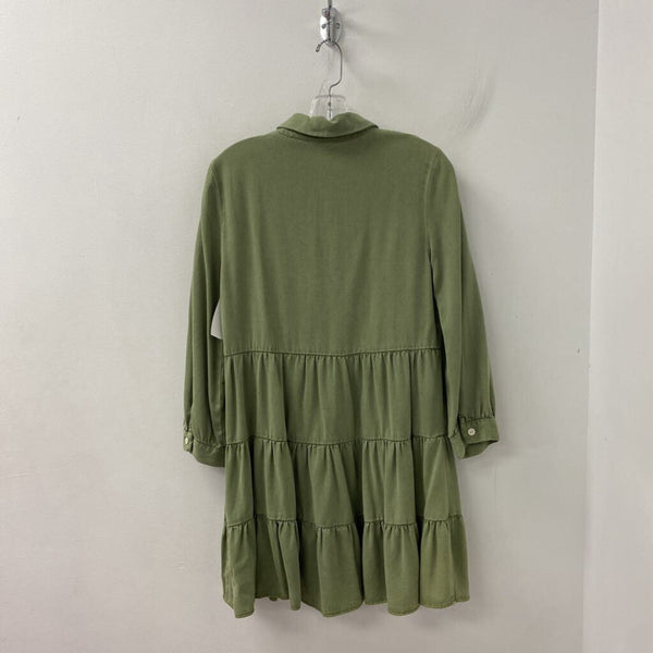 ZARA WOMEN'S DRESS green XS
