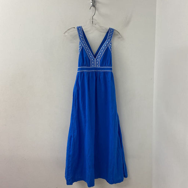 J CREW WOMEN'S DRESS blue white XXS