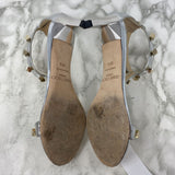 JIMMY CHOO WOMEN'S HEELS silver gold 36.5