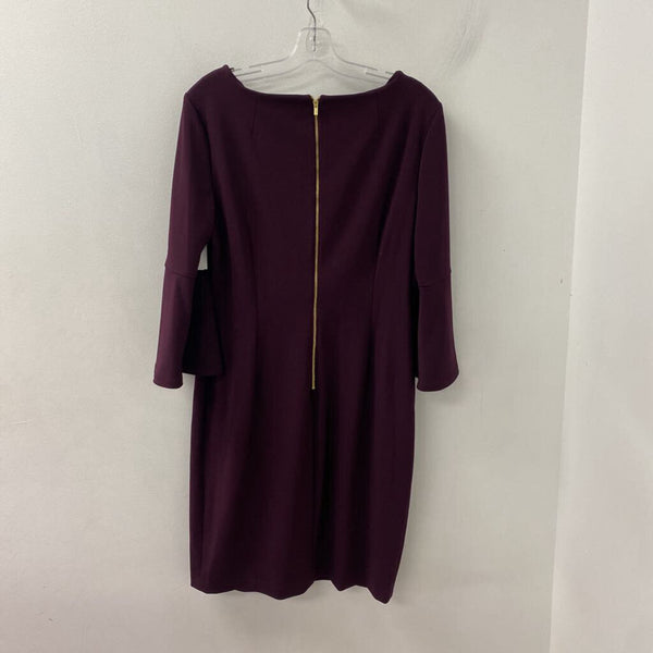CALVIN KLEIN WOMEN'S DRESS burgundy 14