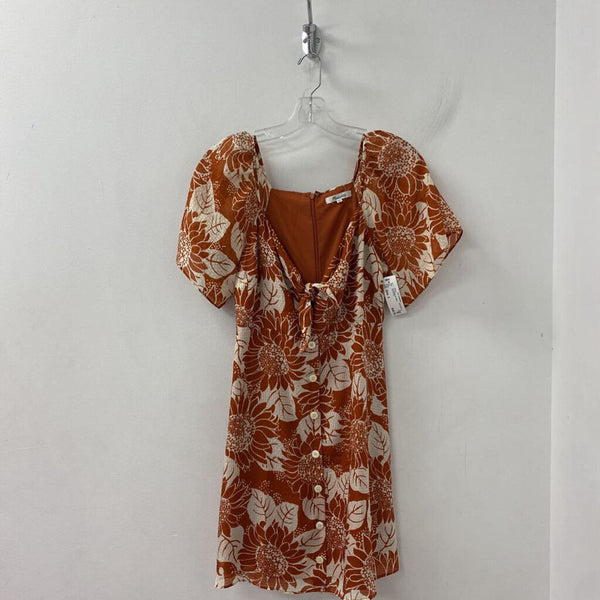 MADEWELL WOMEN'S DRESS orange/white 2