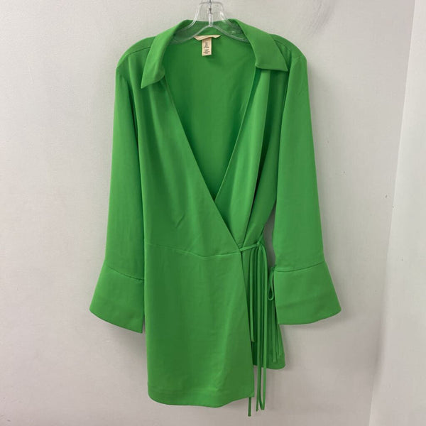 H&M WOMEN'S DRESS green S