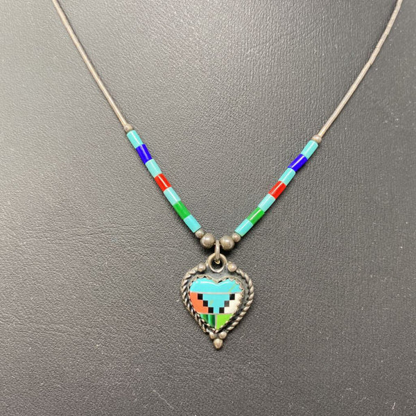 WOMEN'S NECKLACE silver blue red green