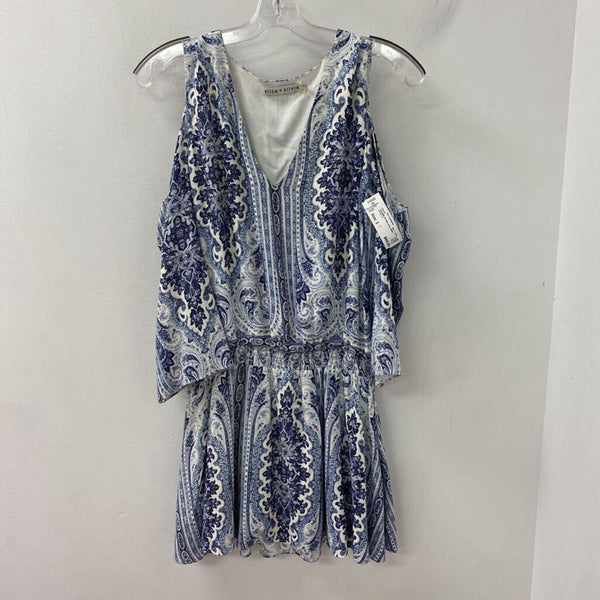 alice + olivia WOMEN'S DRESS blue navy white 2