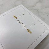STELLA & DOT WOMEN'S EARRINGS clear gold