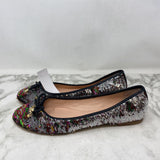 KATE SPADE WOMEN'S FLATS silver black multi 10