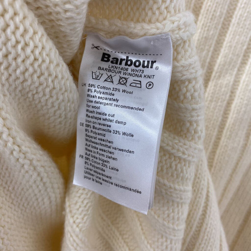 BARBOUR WOMEN'S SWEATER cream 6