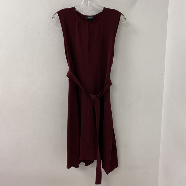 THEORY WOMEN'S DRESS burgundy 4