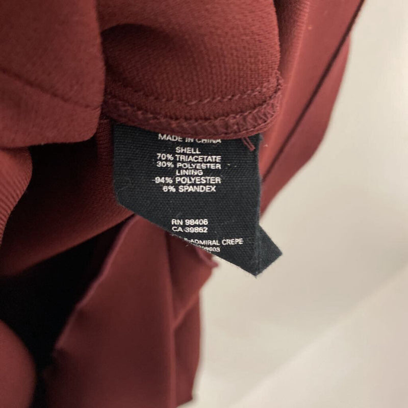 THEORY WOMEN'S DRESS burgundy 4