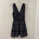 The Kooples WOMEN'S DRESS black white XXS