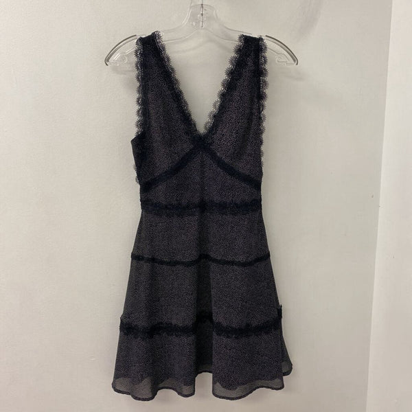 The Kooples WOMEN'S DRESS black white XXS