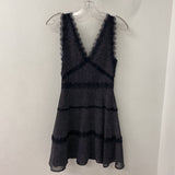 The Kooples WOMEN'S DRESS black white XXS