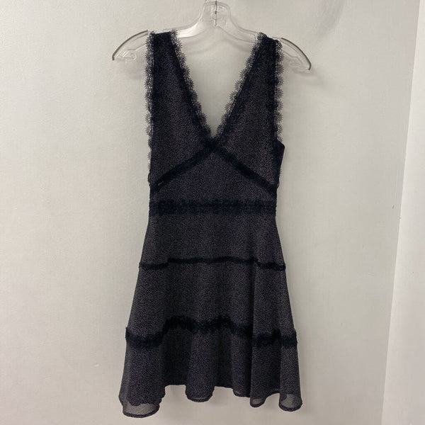 The Kooples WOMEN'S DRESS black white XXS