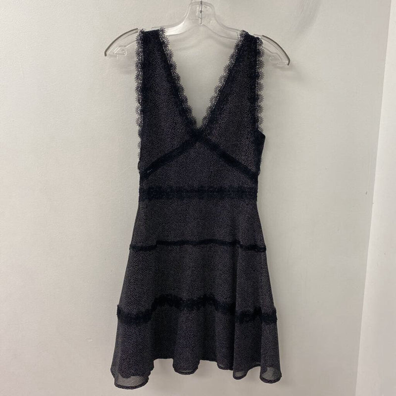 The Kooples WOMEN'S DRESS black white XXS
