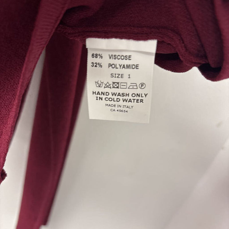 SARAH PACINI WOMEN'S CARDIGAN burgundy 1/S