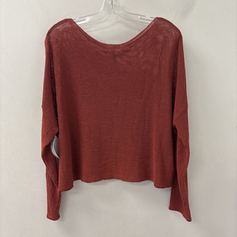 SARAH PACINI WOMEN'S TOP brick red S/M