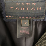 PINK TARTAN WOMEN'S COAT navy sparkle 12