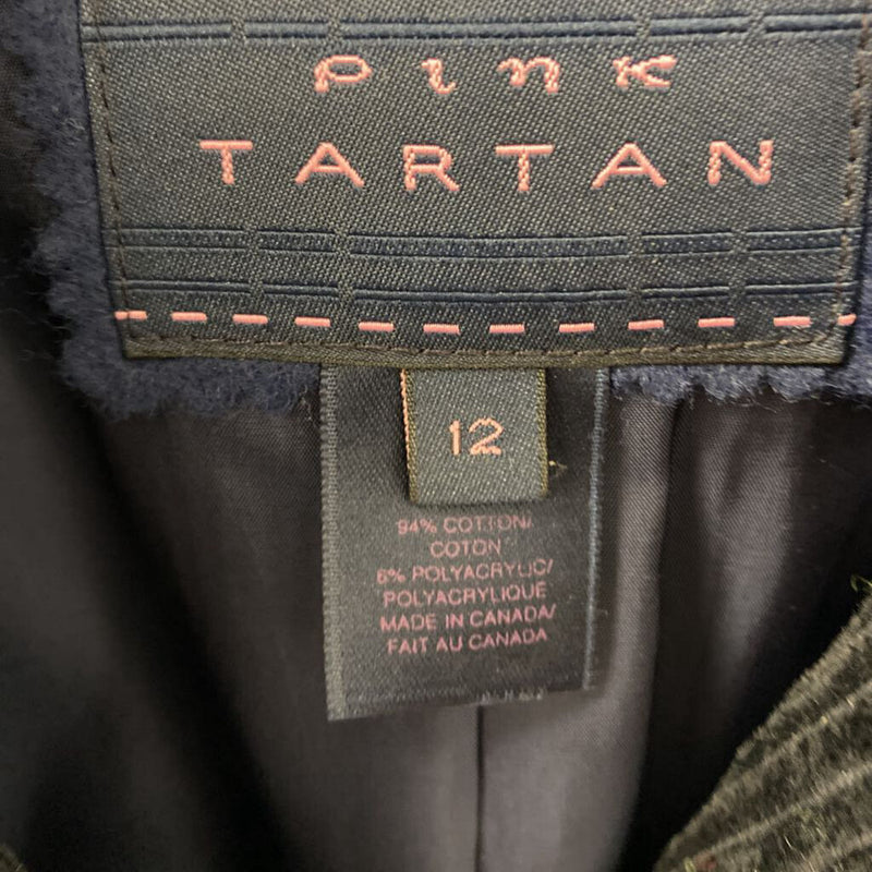PINK TARTAN WOMEN'S COAT navy sparkle 12