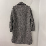 H&M WOMEN'S COAT black white mix S