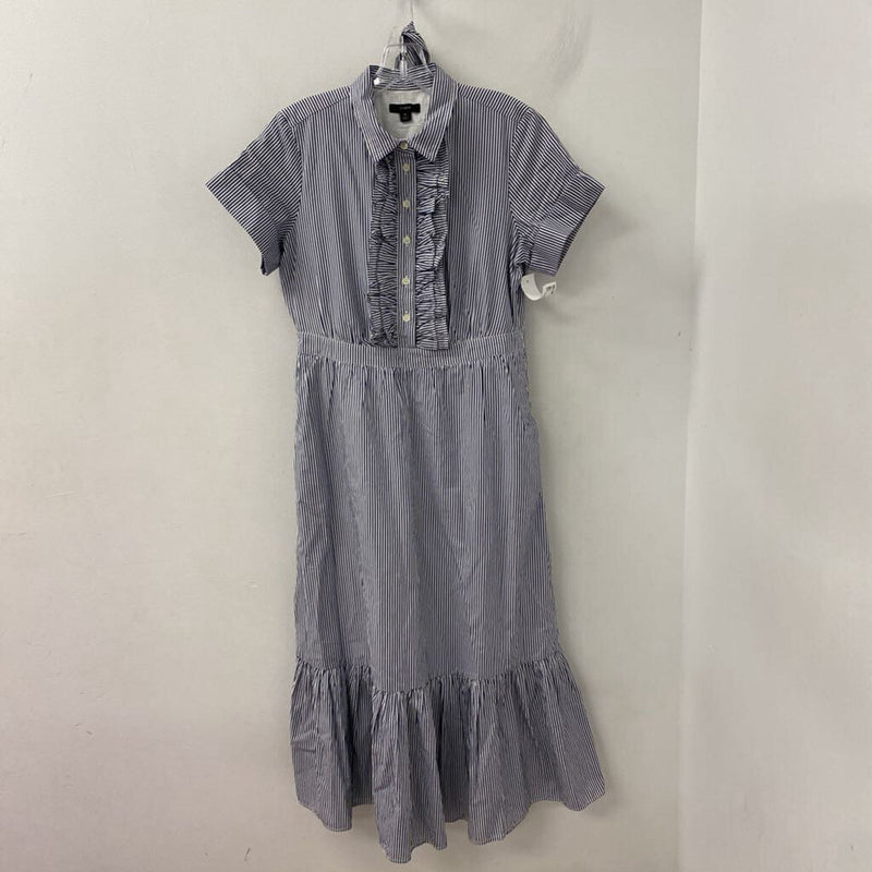 J CREW WOMEN'S DRESS blue white mix 6