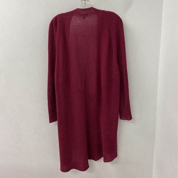 EILEEN FISHER WOMEN'S CARDIGAN dark raspberry 2X