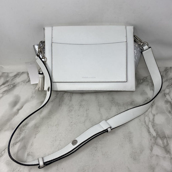 CHARLES & KEITH WOMEN'S BAG white silver