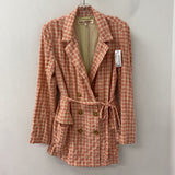 FREE PEOPLE WOMEN'S BLAZER/JACKET pink cream S