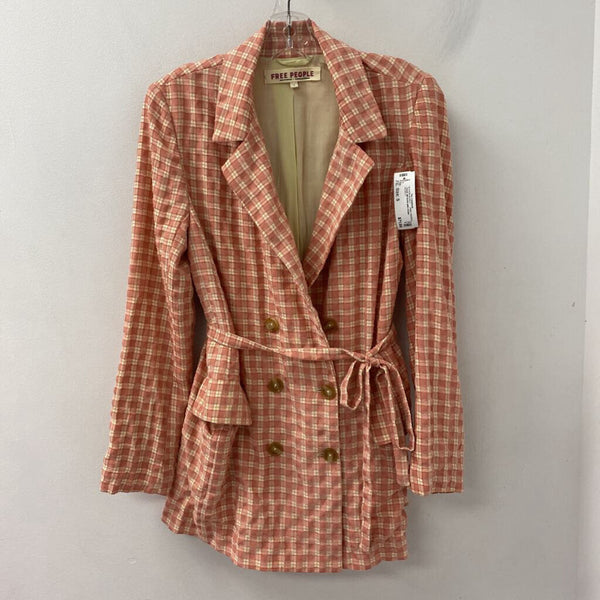 FREE PEOPLE WOMEN'S BLAZER/JACKET pink cream S