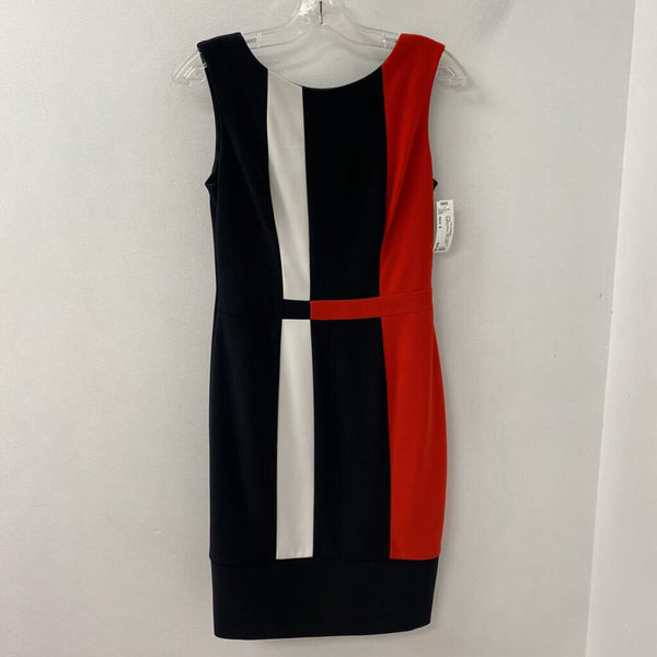 JOSEPH RIBKOFF WOMEN'S DRESS black white red 6