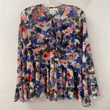 Misa WOMEN'S TOP blue pink white mix M