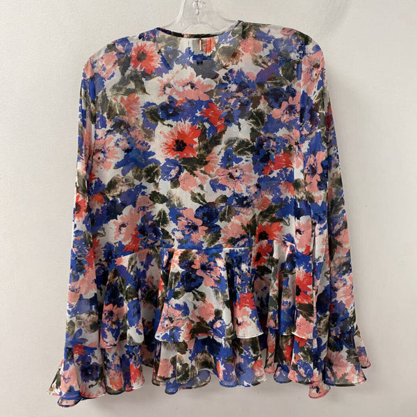 Misa WOMEN'S TOP blue pink white mix M