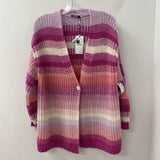 OLSEN WOMEN'S CARDIGAN pink cream mix XL