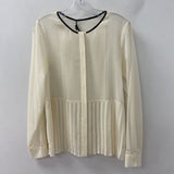 THEORY WOMEN'S BLOUSE/SHIRT cream black M