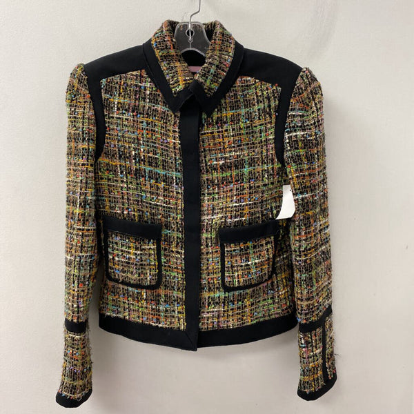 PINK TARTAN WOMEN'S BLAZER/JACKET black multi 4/s