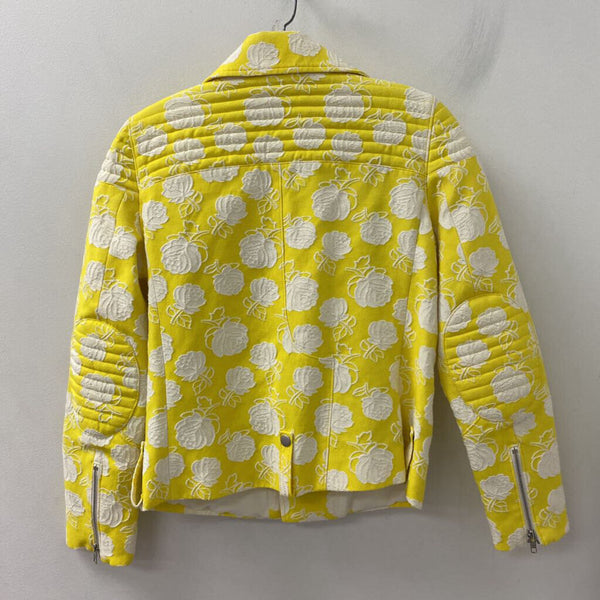 MSGM WOMEN'S BLAZER/JACKET yellow white 40/S