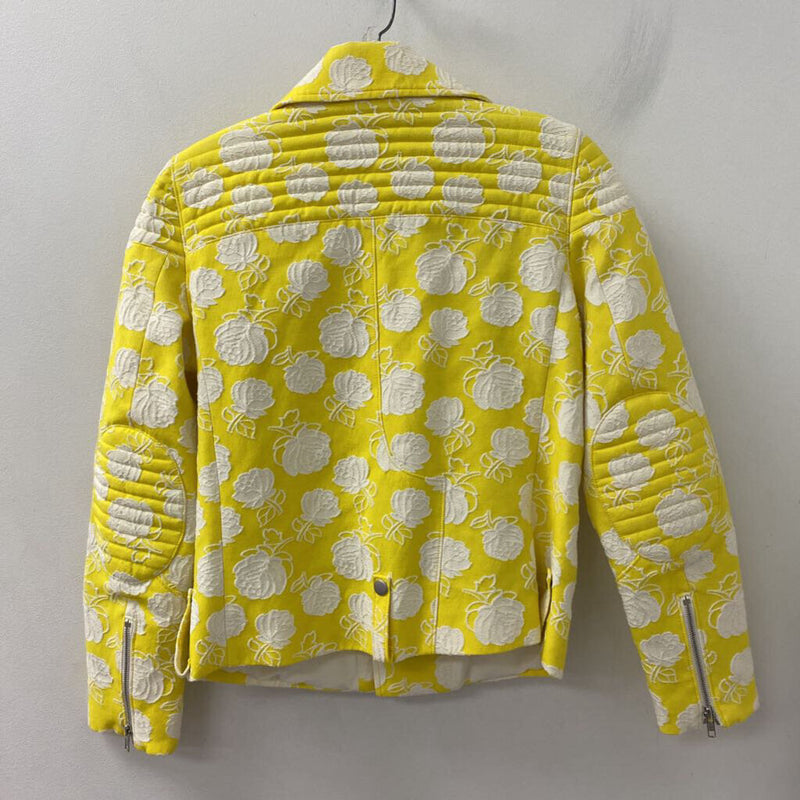 MSGM WOMEN'S BLAZER/JACKET yellow white 40/S