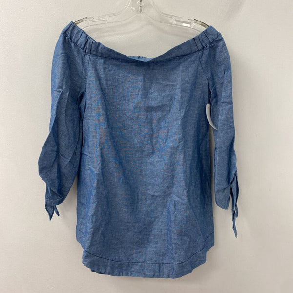 FREE PEOPLE WOMEN'S TOP blue S