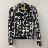 BANDOLERA WOMEN'S BLAZER/JACKET blue black white tan S/42