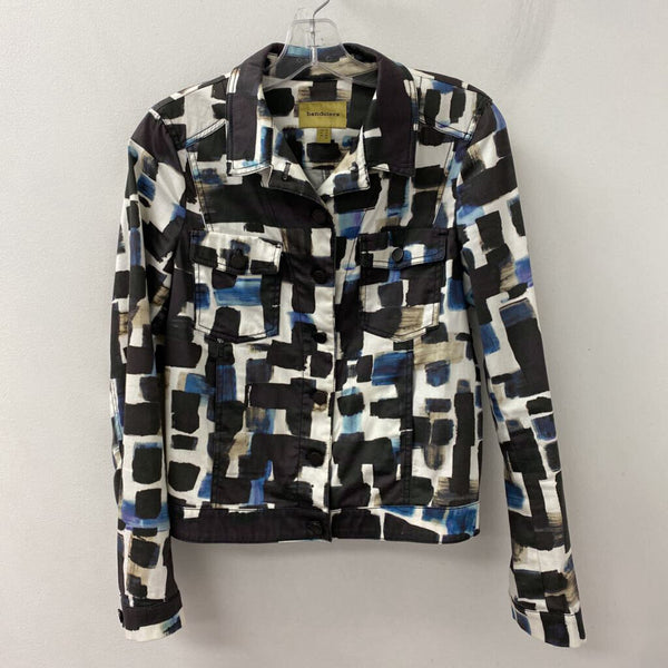 BANDOLERA WOMEN'S BLAZER/JACKET blue black white tan S/42