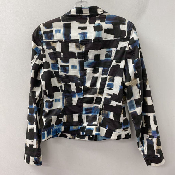 BANDOLERA WOMEN'S BLAZER/JACKET blue black white tan S/42