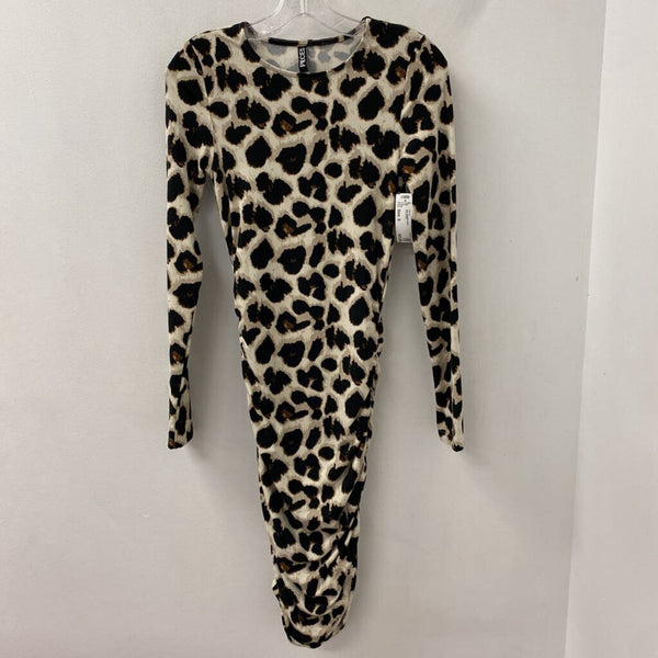 PIECES WOMEN'S DRESS leopard print S