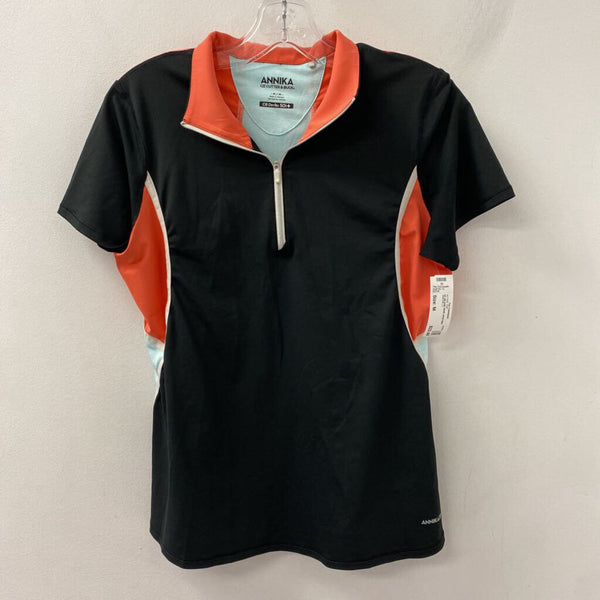 annika WOMEN'S ACTIVE TOP black coral blue M