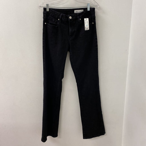 ZARA WOMEN'S JEANS black 8