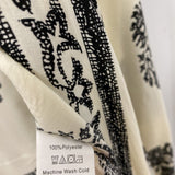 WOMEN'S KIMONO/DUSTER cream black L