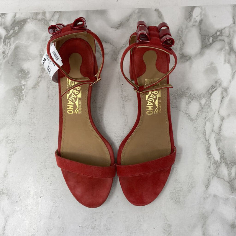 FERRAGAMO WOMEN'S SANDALS red 8