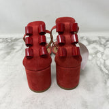 FERRAGAMO WOMEN'S SANDALS red 8