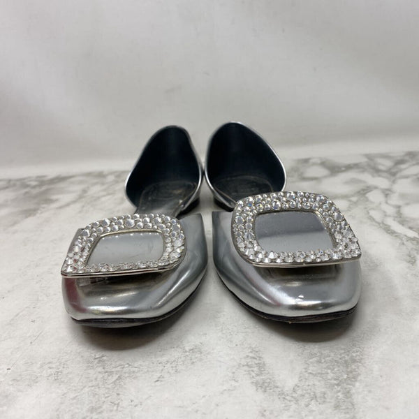 ROGER VIVIER WOMEN'S FLATS silver 39