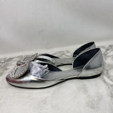 ROGER VIVIER WOMEN'S FLATS silver 39