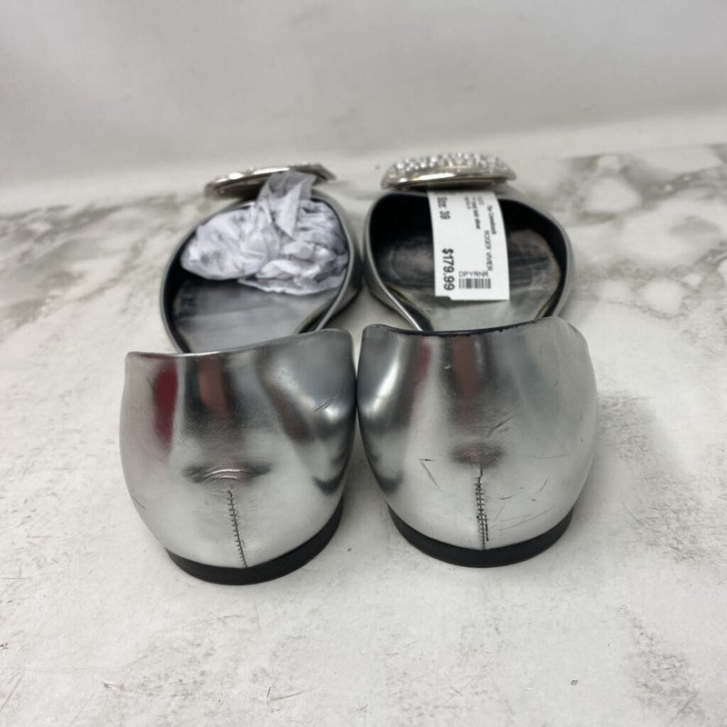 ROGER VIVIER WOMEN'S FLATS silver 39